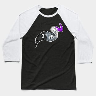 LGBTQ+ Asexual Pride Worm on a String Baseball T-Shirt